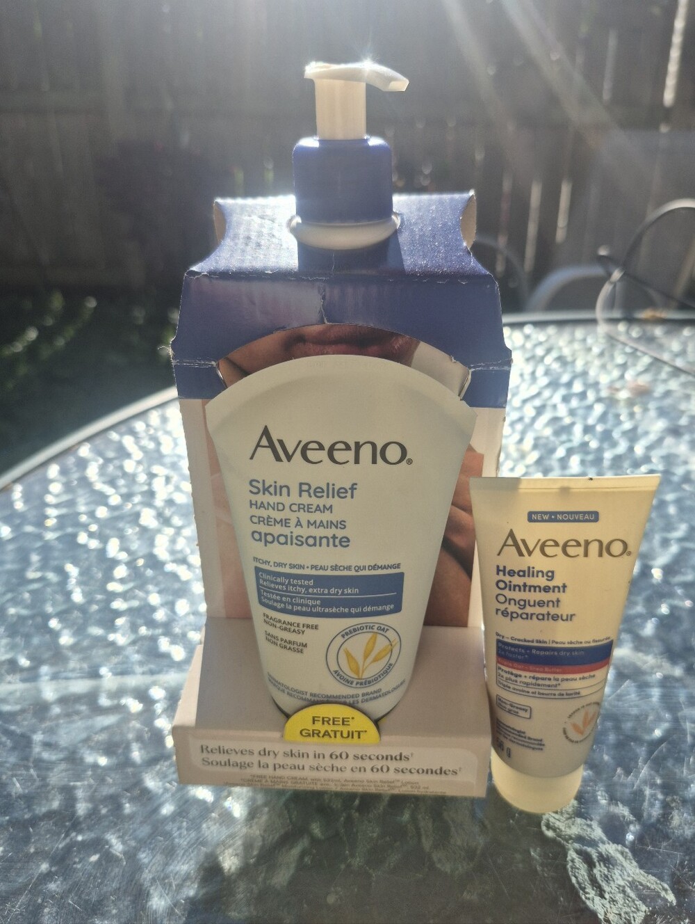 Aveeno Skin Relief Hand Cream & Healing Ointment Lot